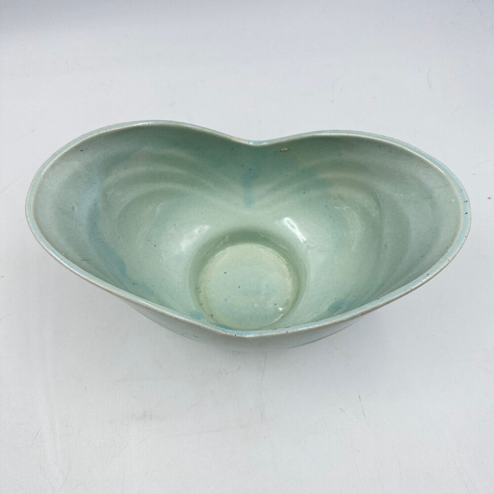Vintage Paul Thornhill Pottery Blue Vase - Bowl Art Deco Art Planter - TP USA - Picture 3 of 9
